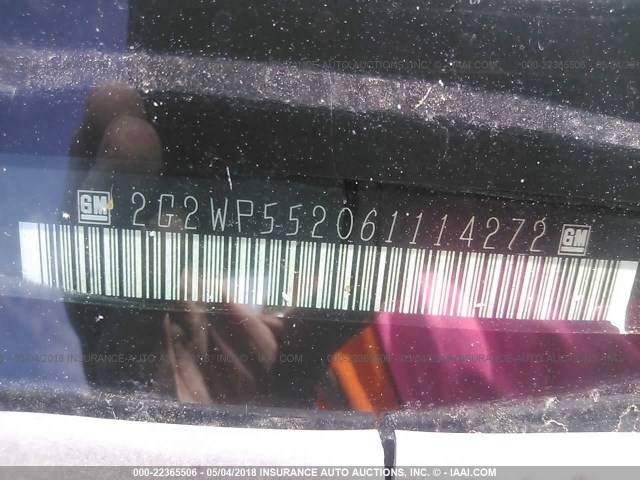 2G2WP552061114272 - 2006 PONTIAC GRAND PRIX Qara foto 9