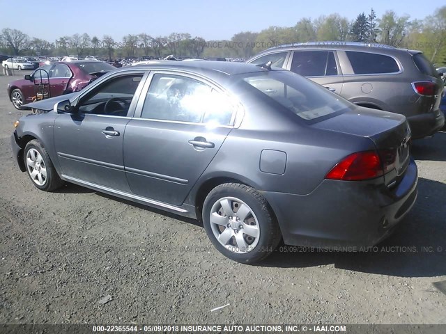 KNAGE228595305330 - 2009 KIA OPTIMA LX/EX GRAY photo 3