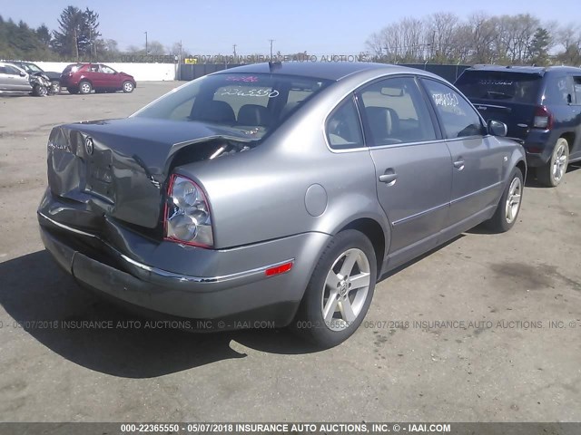 WVWRH63B84P056510 - 2004 VOLKSWAGEN PASSAT GLX 灰色 照片 4