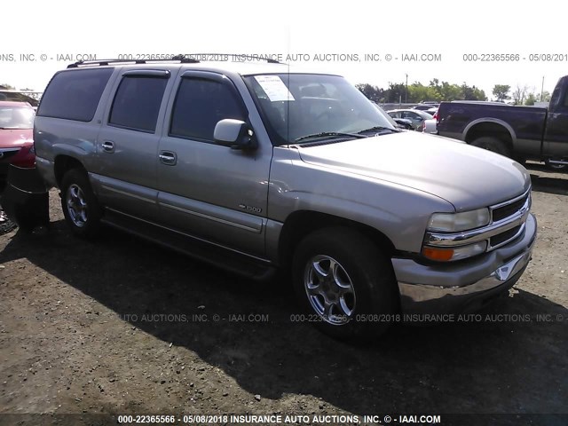 3GNFK16T21G124058 - 2001 CHEVROLET SUBURBAN K1500 GRAY photo 1