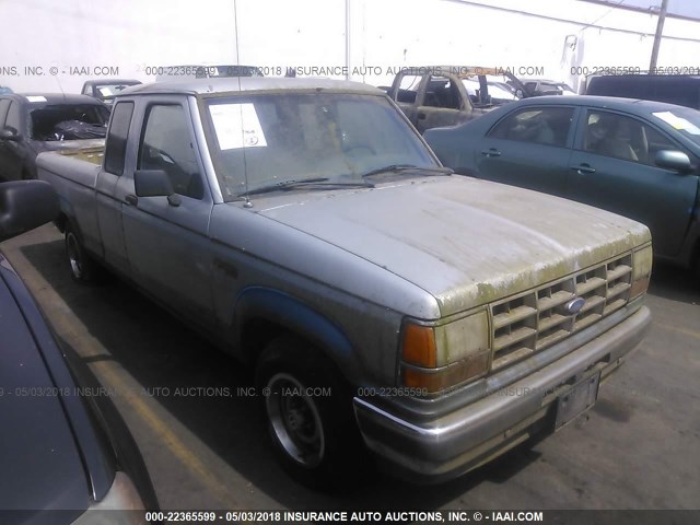 1FTCR14T5LPA26778 - 1990 FORD RANGER SUPER CAB SILVER photo 1