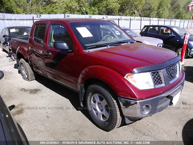 1N6AD07W66C426749 - 2006 NISSAN FRONTIER CREW CAB LE/SE/OFF ROAD RED photo 1