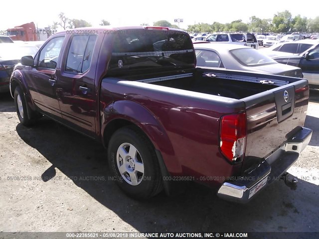 1N6AD07W66C426749 - 2006 NISSAN FRONTIER CREW CAB LE/SE/OFF ROAD RED photo 3