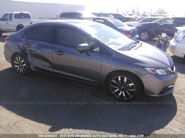 19XFB2F96EE078464 - 2014 HONDA CIVIC EXL 灰色 照片 1