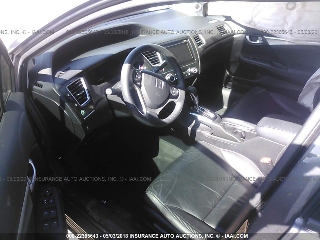 19XFB2F96EE078464 - 2014 HONDA CIVIC EXL 灰色 照片 5