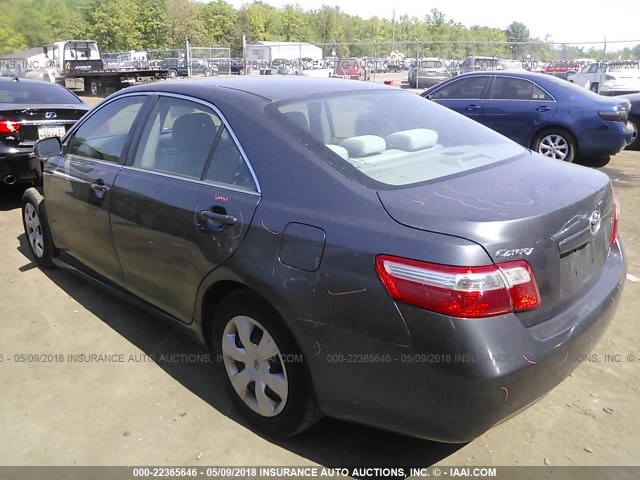 4T1BE46KX8U785315 - 2008 TOYOTA CAMRY CE/LE/XLE/SE GRAY photo 3