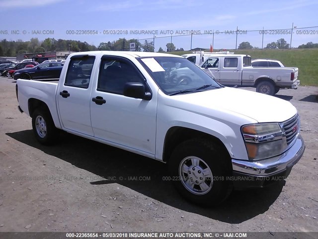 1GTCS138168299992 - 2006 GMC CANYON WHITE photo 1