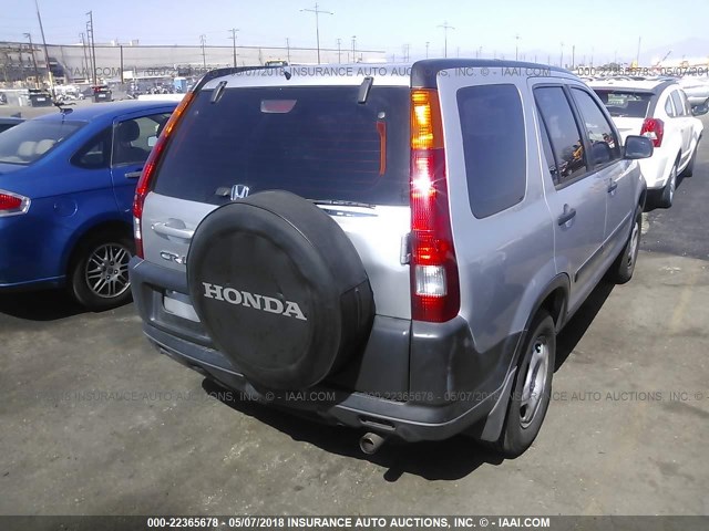 JHLRD68493C006892 - 2003 HONDA CR-V LX SILVER photo 4