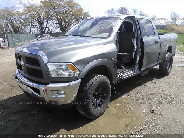 3C6TD5DT5CG206389 - 2012 DODGE RAM 2500 SLT GRAY photo 2