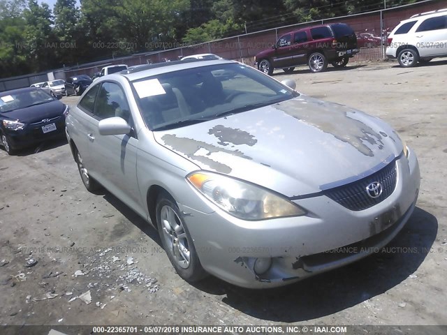 4T1CE38P74U895756 - 2004 TOYOTA CAMRY SOLARA SE/SLE SILVER photo 1