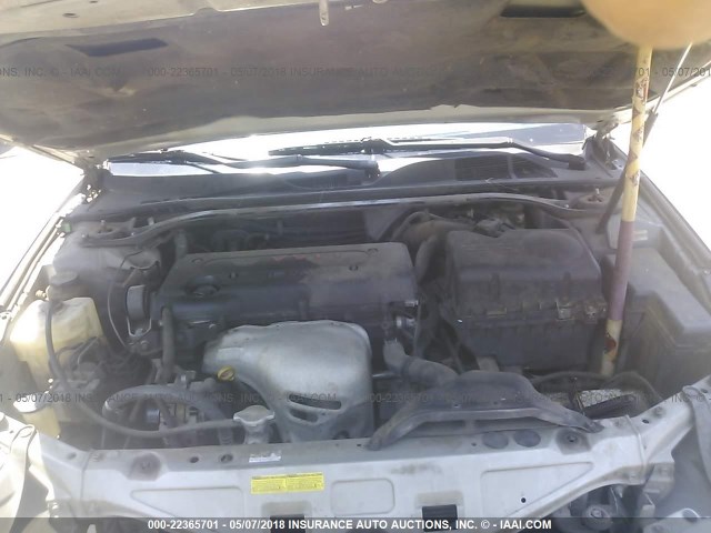 4T1CE38P74U895756 - 2004 TOYOTA CAMRY SOLARA SE/SLE ვერცხლისფერი ფოტო 10