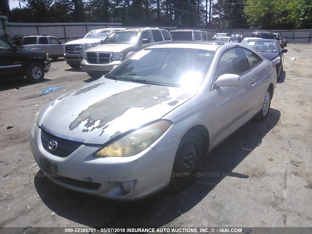 4T1CE38P74U895756 - 2004 TOYOTA CAMRY SOLARA SE/SLE SILVER photo 2