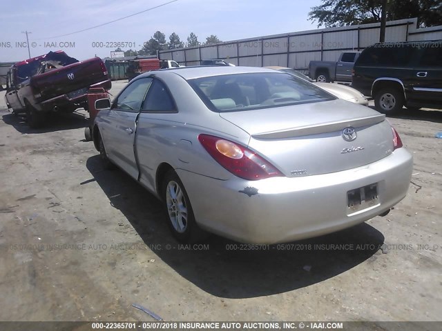 4T1CE38P74U895756 - 2004 TOYOTA CAMRY SOLARA SE/SLE SILVER photo 3