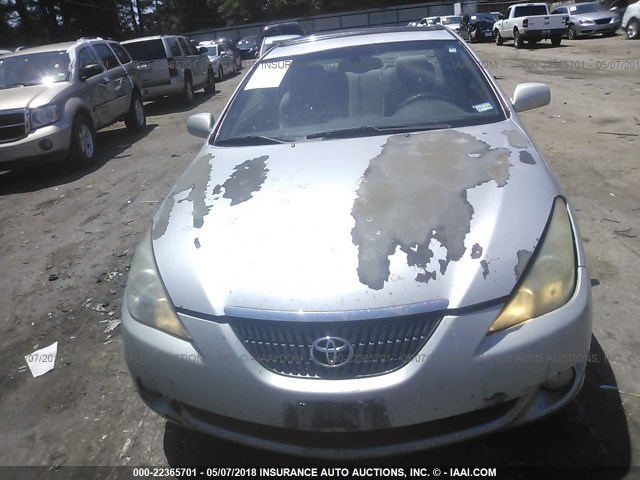 4T1CE38P74U895756 - 2004 TOYOTA CAMRY SOLARA SE/SLE ვერცხლისფერი ფოტო 6