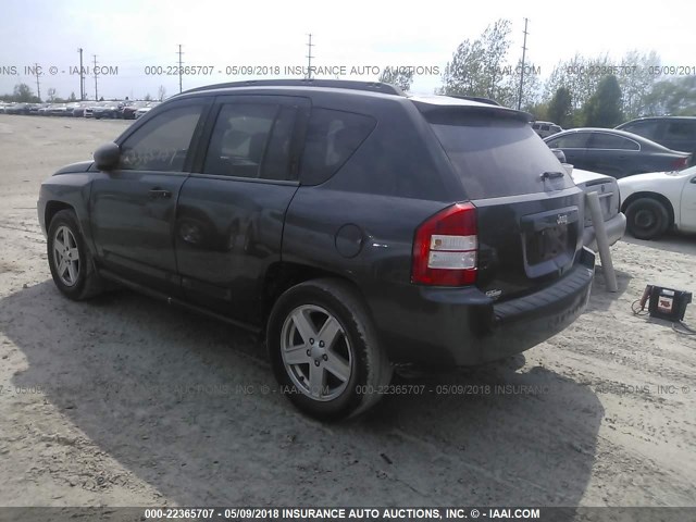 1J8FT47WX7D190212 - 2007 JEEP COMPASS BLUE photo 3