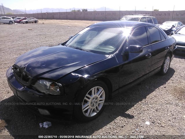 1LNHM87A84Y615287 - 2004 LINCOLN LS BLACK photo 2