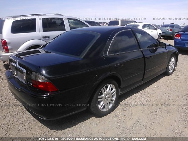 1LNHM87A84Y615287 - 2004 LINCOLN LS BLACK photo 4