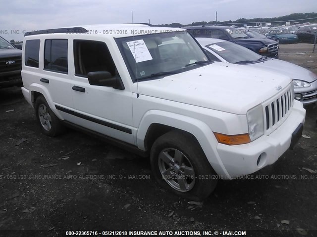 1J8HH48K36C199473 - 2006 JEEP COMMANDER WHITE photo 1