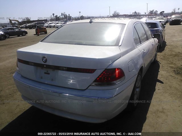 WBAGN63473DR19618 - 2003 BMW 745 LI WHITE photo 4