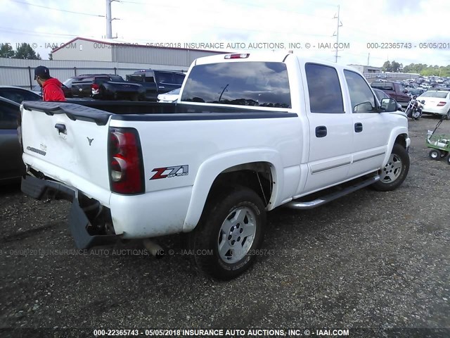 2GCEK13T261219308 - 2006 CHEVROLET SILVERADO K1500 WHITE photo 4