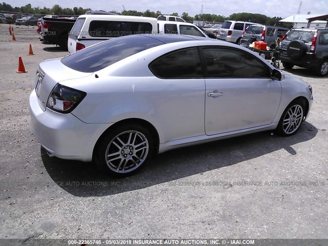 JTKDE177360067916 - 2006 TOYOTA SCION TC 银色 照片 4