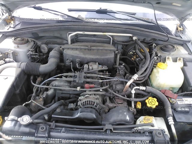 JF1SG65674H726343 - 2004 SUBARU FORESTER 2.5XS ვერცხლისფერი ფოტო 10