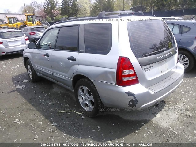 JF1SG65674H726343 - 2004 SUBARU FORESTER 2.5XS ვერცხლისფერი ფოტო 3