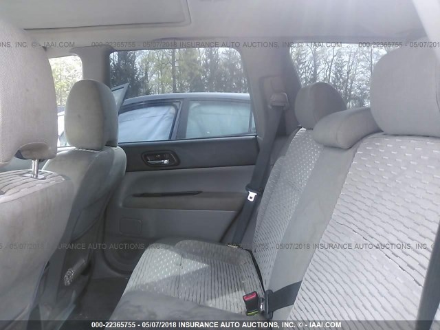 JF1SG65674H726343 - 2004 SUBARU FORESTER 2.5XS ვერცხლისფერი ფოტო 8