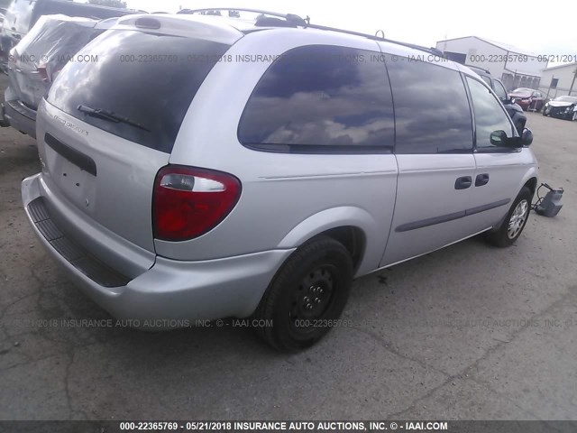 1D4GP24R74B584795 - 2004 DODGE GRAND CARAVAN SE SILVER photo 4