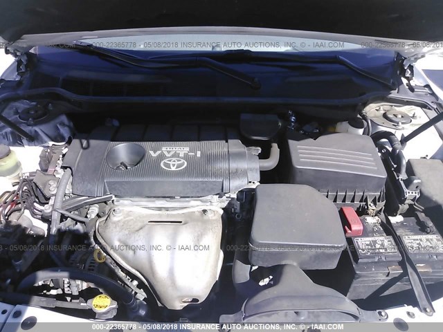 4T1BF3EK6AU512838 - 2010 TOYOTA CAMRY SE/LE/XLE WHITE photo 10