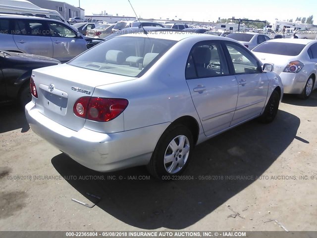 1NXBR32E46Z657356 - 2006 TOYOTA COROLLA CE/LE/S SILVER photo 4