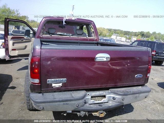 1FTWX31P67EA10287 - 2007 FORD F350 SRW SUPER DUTY BURGUNDY photo 8