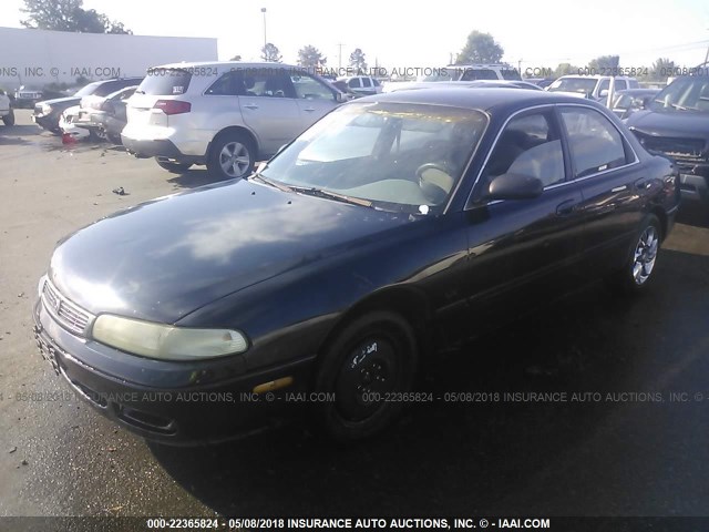 1YVGE22A0P5138808 - 1993 MAZDA 626 DX/LX BLACK photo 2