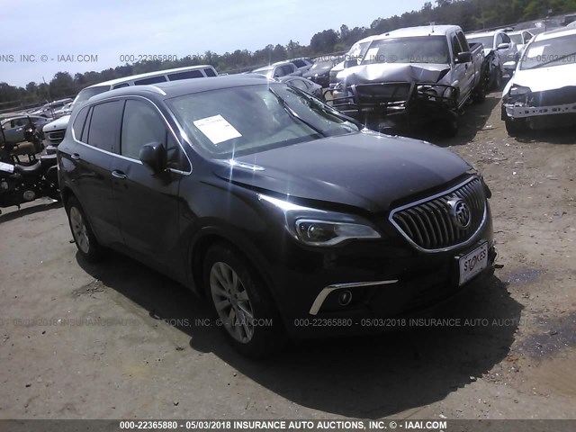 LRBFXBSA7HD108027 - 2017 BUICK ENVISION ESSENCE Սև լուսանկար 1
