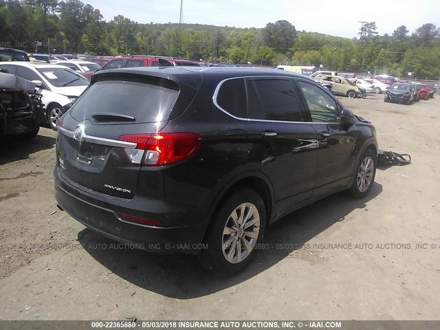 LRBFXBSA7HD108027 - 2017 BUICK ENVISION ESSENCE Սև լուսանկար 4