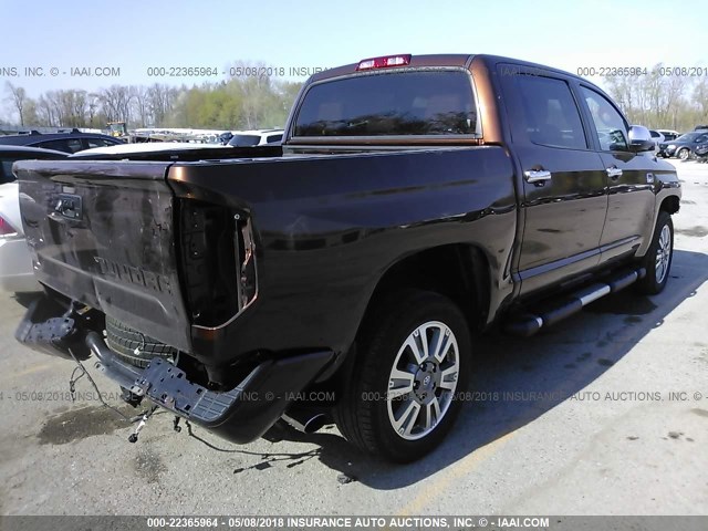 5TFAW5F18GX576775 - 2016 TOYOTA TUNDRA CREWMAX 1794/PLATINUM 棕色 照片 4