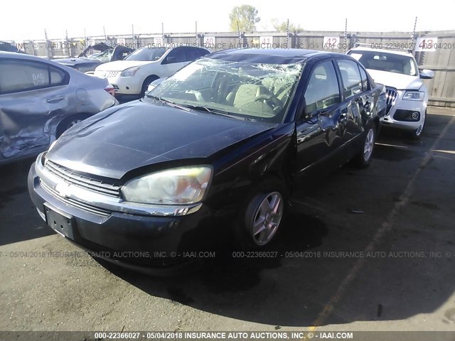 1G1ZT54834F179173 - 2004 CHEVROLET MALIBU LS მუქი ლურჯი ფოტო 2