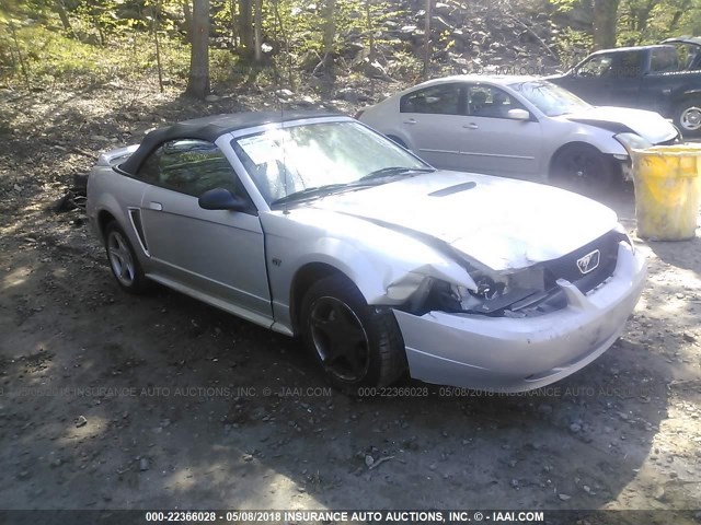 1FAFP45X6YF257617 - 2000 FORD MUSTANG GT SILVER photo 1