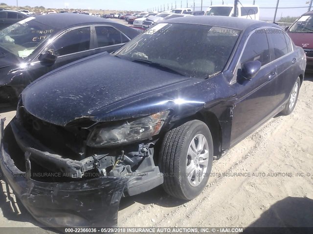 JHMCP26468C066611 - 2008 HONDA ACCORD LXP BLUE photo 2