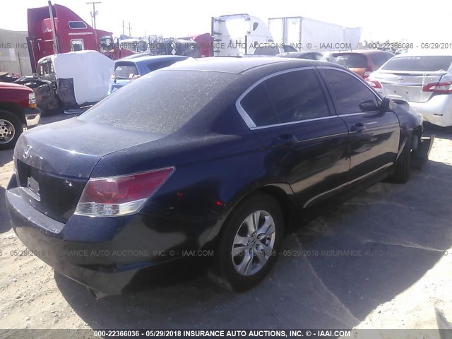 JHMCP26468C066611 - 2008 HONDA ACCORD LXP BLUE photo 4