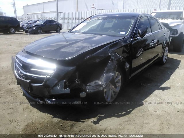 1G6AR5S35F0105479 - 2015 CADILLAC CTS LUXURY COLLECTION BLACK photo 2