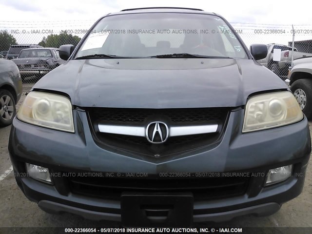 2HNYD18615H559723 - 2005 ACURA MDX TOURING GRAY photo 6