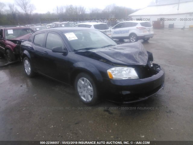 1B3BD4FBXBN506827 - 2011 DODGE AVENGER EXPRESS Dark Blue photo 1