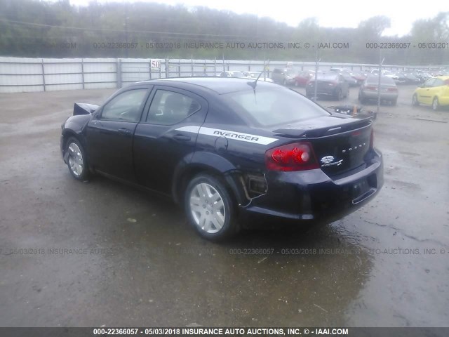 1B3BD4FBXBN506827 - 2011 DODGE AVENGER EXPRESS 深蓝色 照片 3