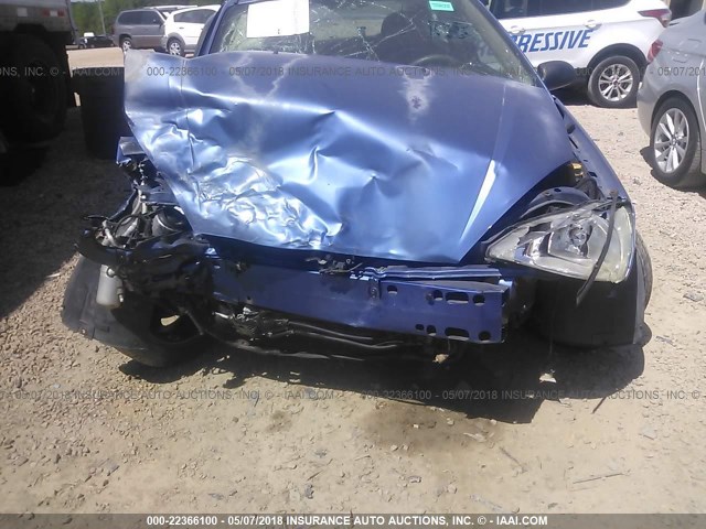 1FAFP38322W186216 - 2002 FORD FOCUS ZTS BLUE photo 6