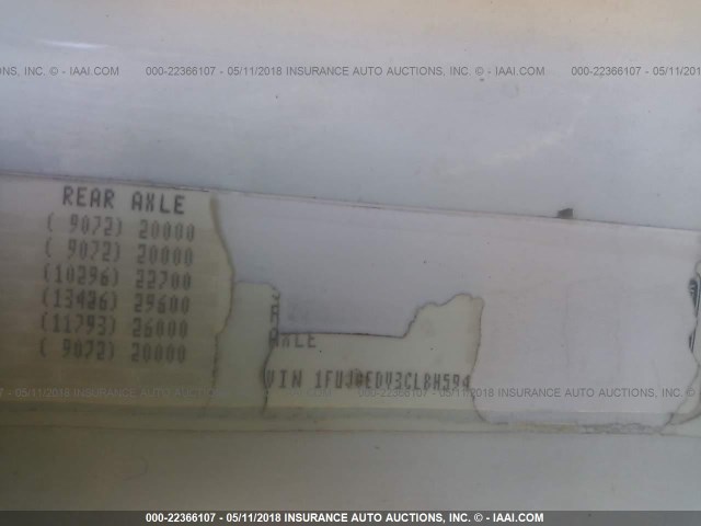 1FUJGEDV3CLBH5940 - 2012 FREIGHTLINER CASCADIA 125  Unknown photo 10