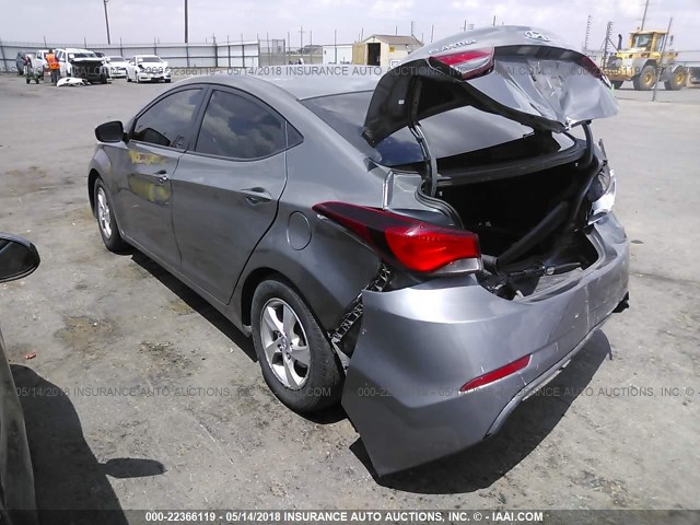 5NPDH4AE7EH513669 - 2014 HYUNDAI ELANTRA SE/SPORT/LIMITED GRAY photo 3