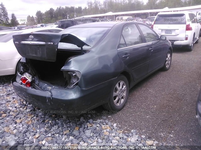 JTDBE32K963062546 - 2006 TOYOTA CAMRY LE/XLE GREEN photo 4