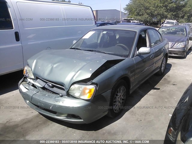 4S3BE625847209067 - 2004 SUBARU LEGACY L SPECIAL GREEN photo 2
