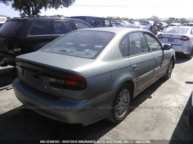 4S3BE625847209067 - 2004 SUBARU LEGACY L SPECIAL GREEN photo 4